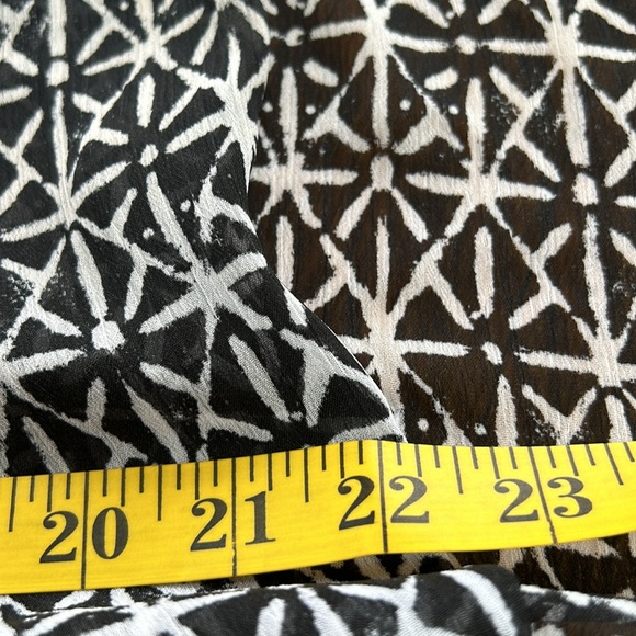 Kona Sol black and white swim cover up with tassels. Size XL. - Picture 9 of 11